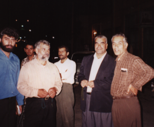 انتخابات دور دوم خاتمي به عنوان مسئول ستاداز راست مرحوم نوبخت نقوي شهردار وقت اقبال وسيد حسين موسوي و